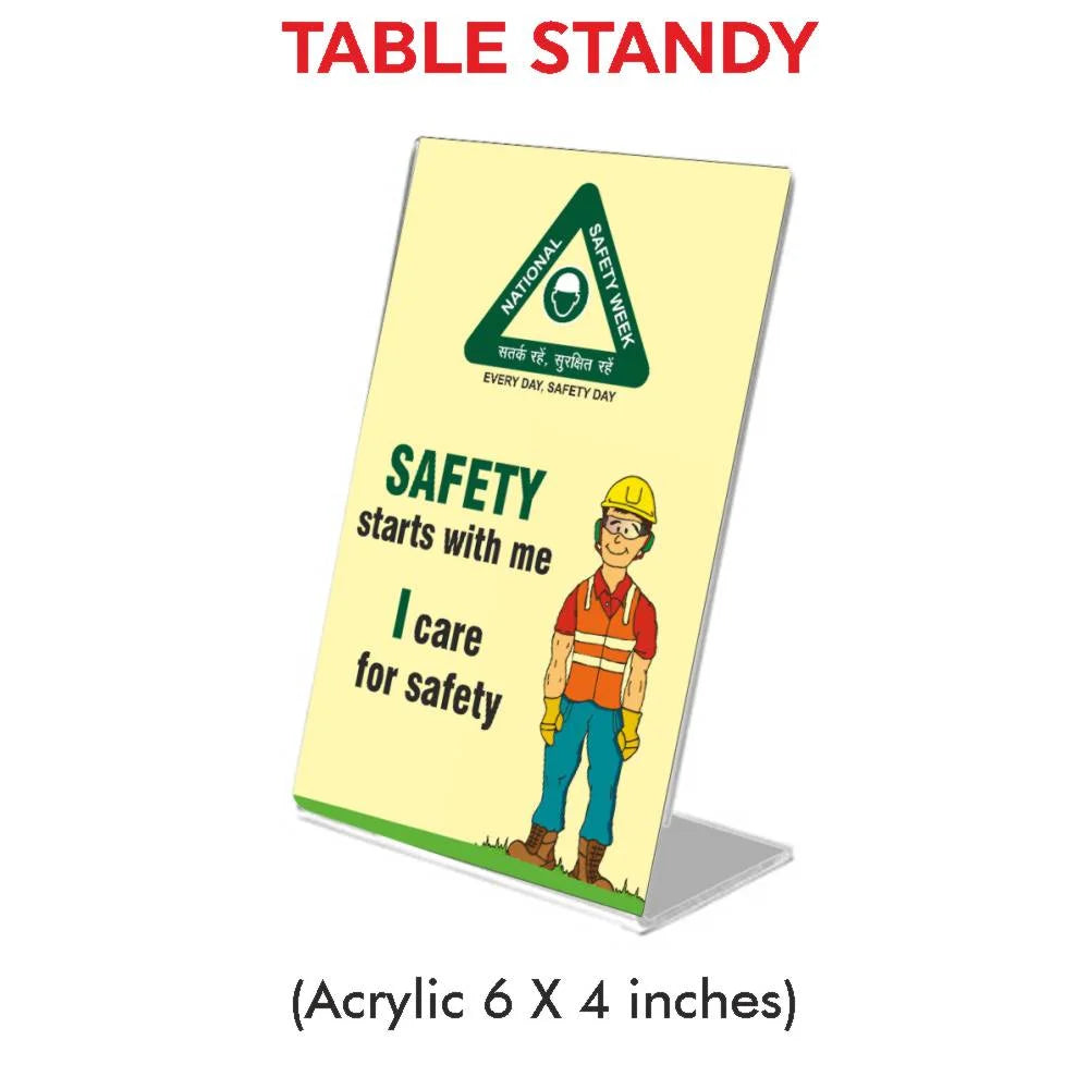 National Safety Week Table Standee 1