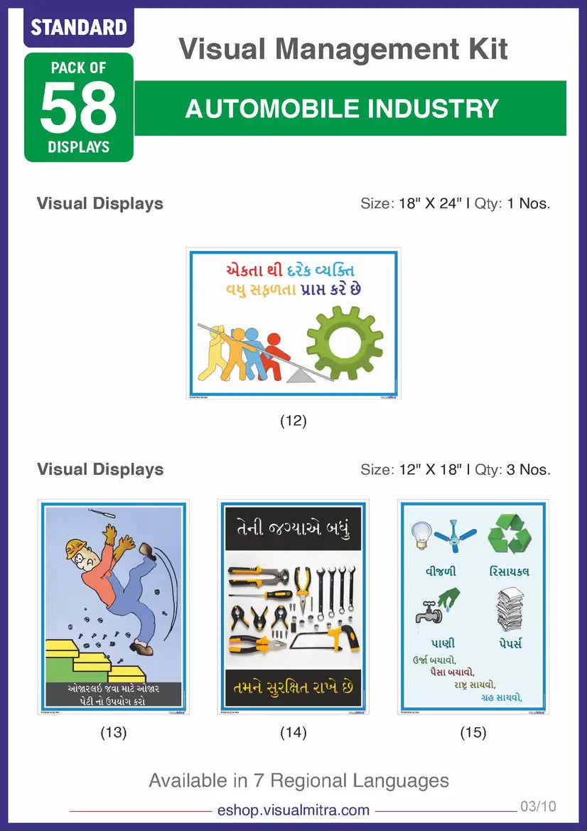 Standard Kit - Automotive Industry Visual Management Kit
