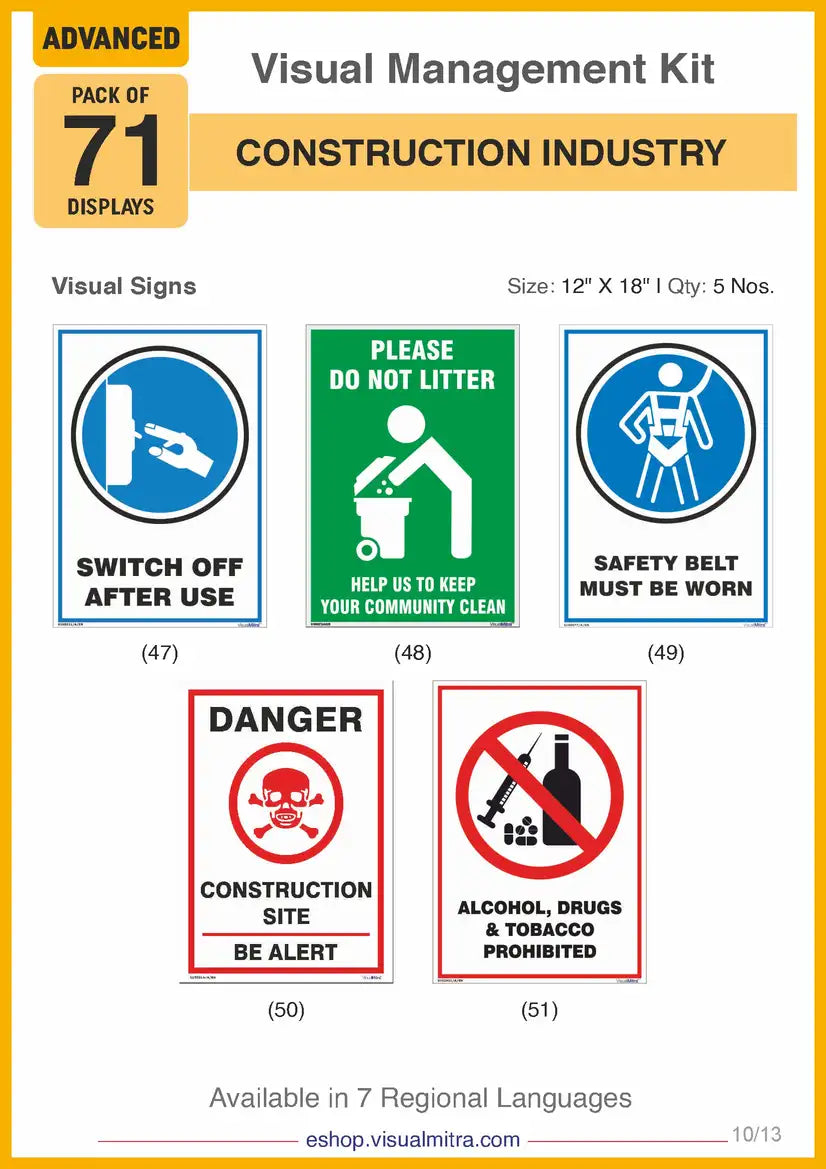Advanced Kit - Construction Industry Visual Management Kit