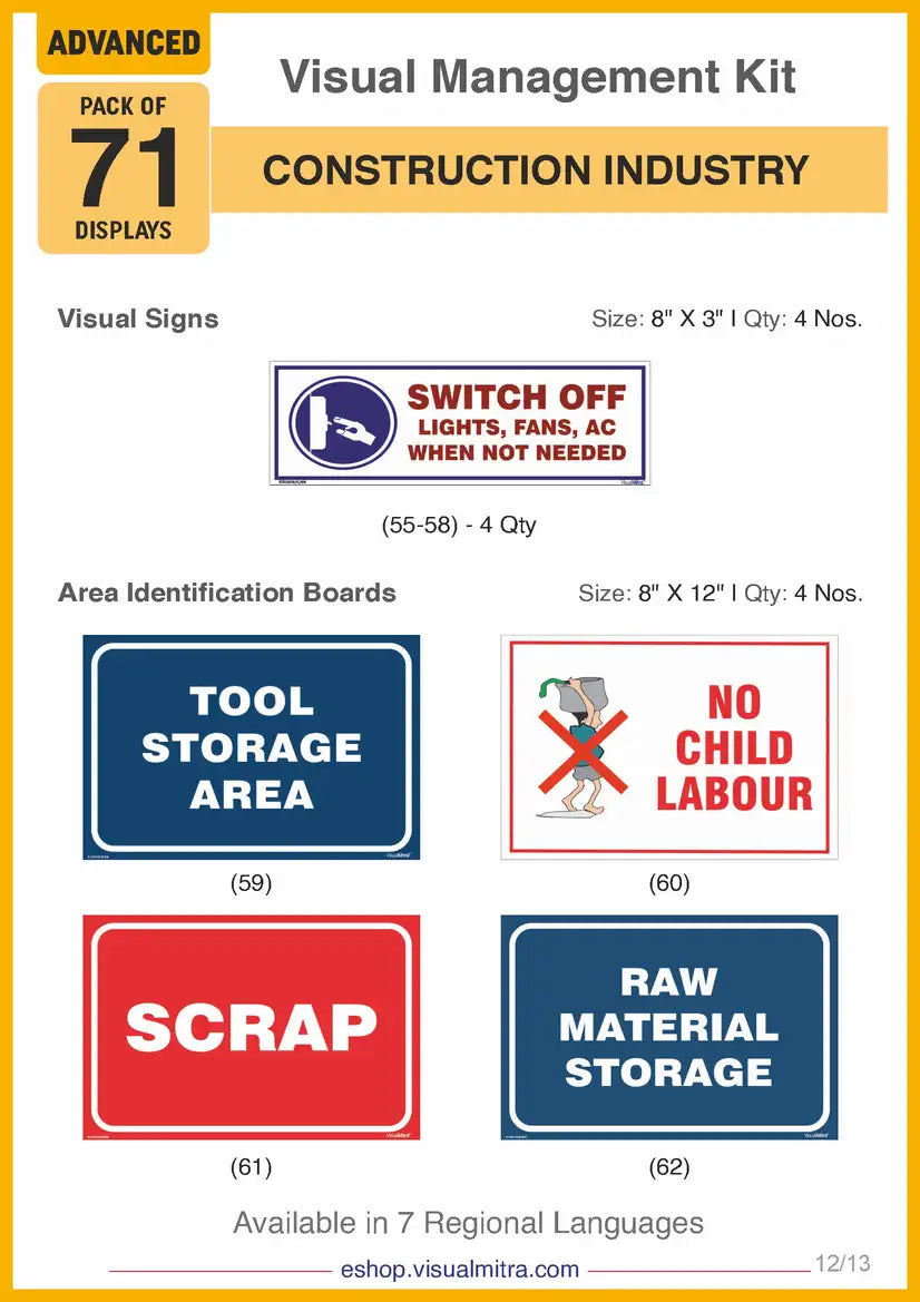 Advanced Kit - Construction Industry Visual Management Kit