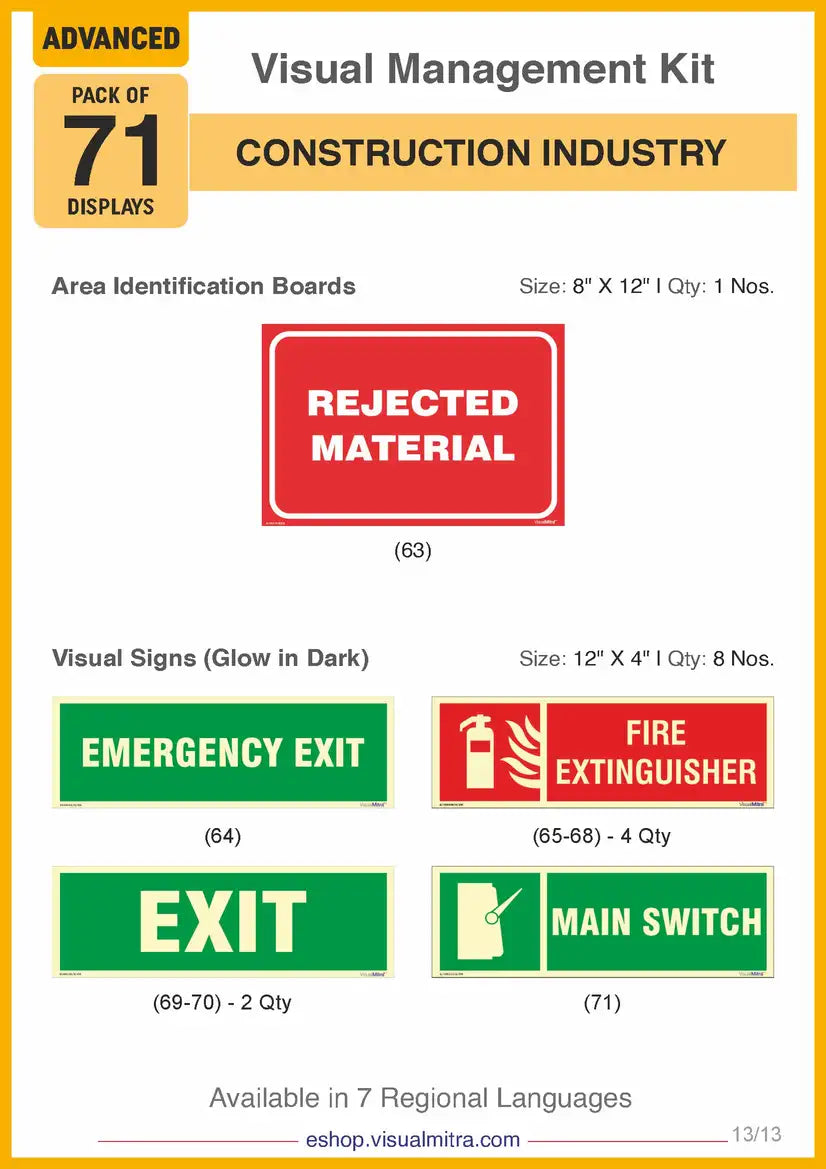 Advanced Kit - Construction Industry Visual Management Kit