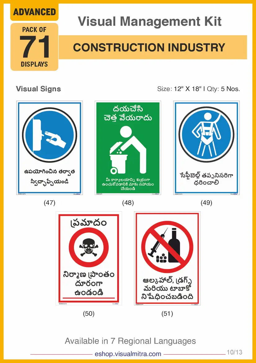 Advanced Kit - Construction Industry Visual Management Kit