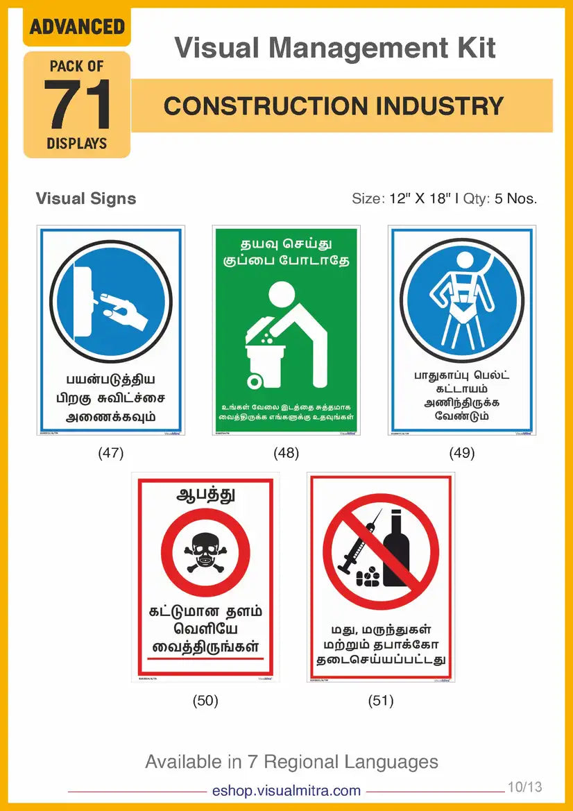 Advanced Kit - Construction Industry Visual Management Kit