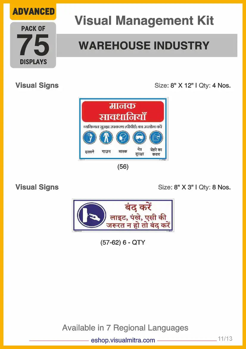 Advanced Kit - Warehouse Industry Visual Management Kit