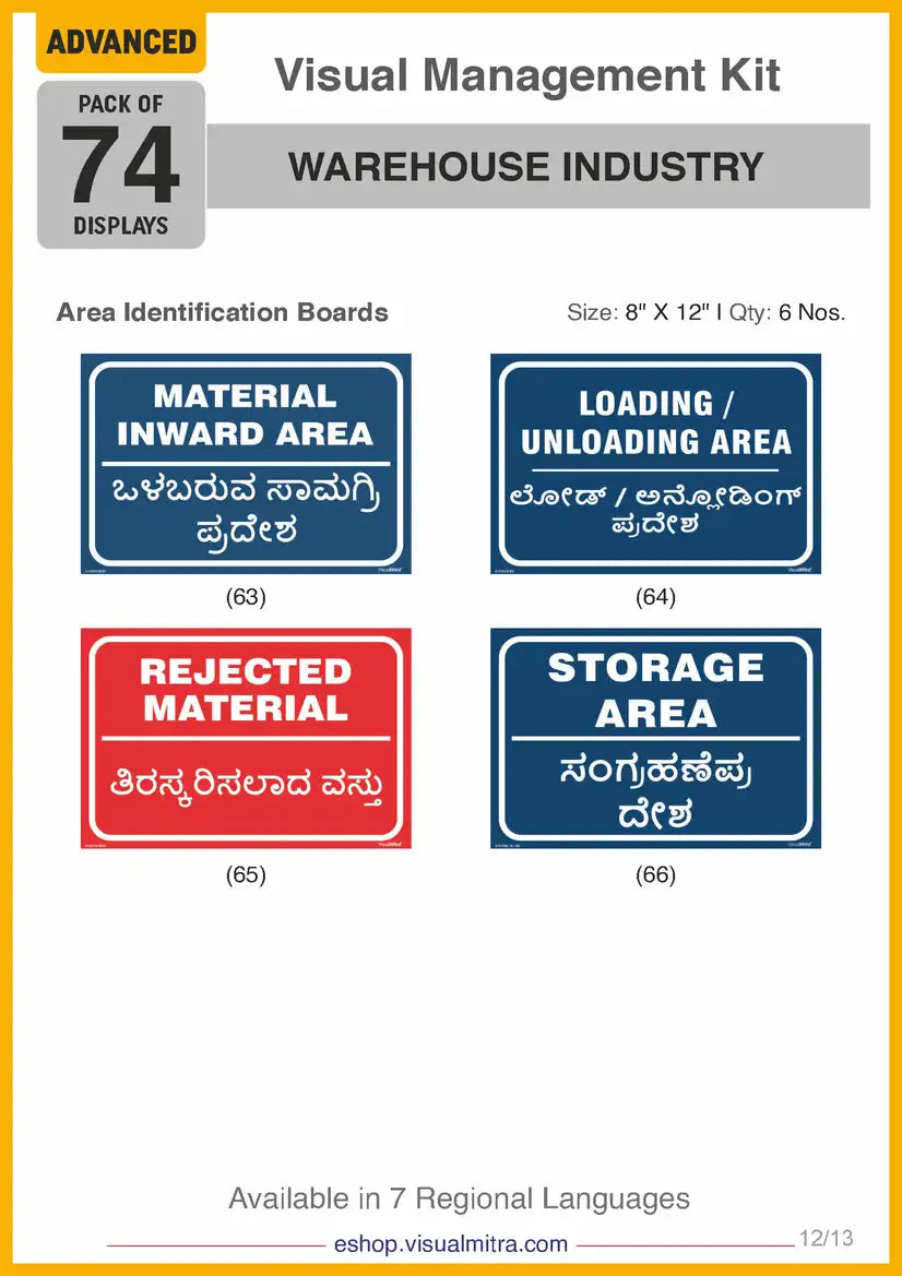 Advanced Kit - Warehouse Industry Visual Management Kit