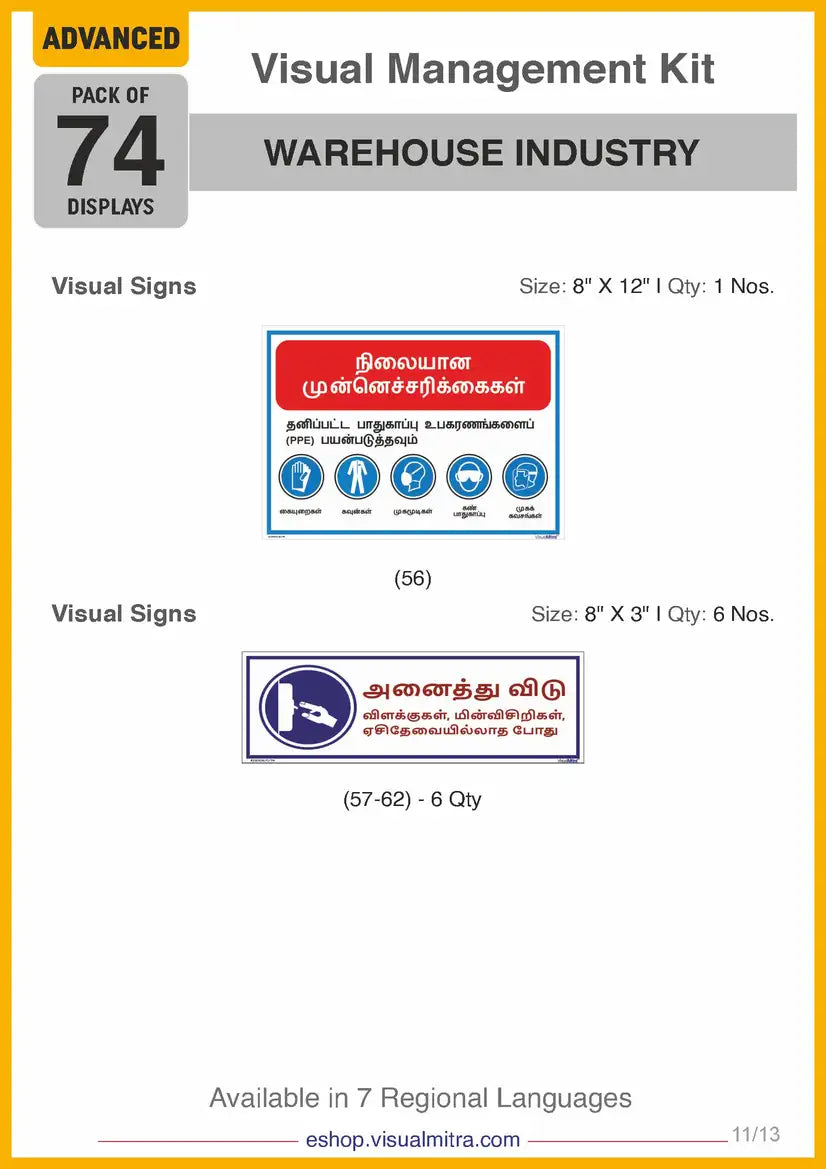 Advanced Kit - Warehouse Industry Visual Management Kit