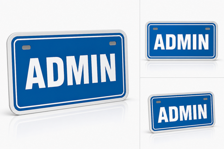 PVC Name Plate with Sticker.