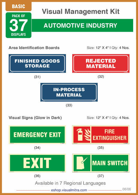 Basic Kit - Automotive Industry Visual Management Kit