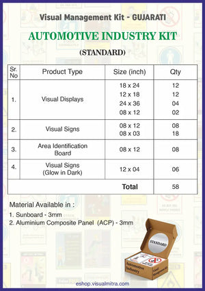 Standard Kit - Automotive Industry Visual Management Kit