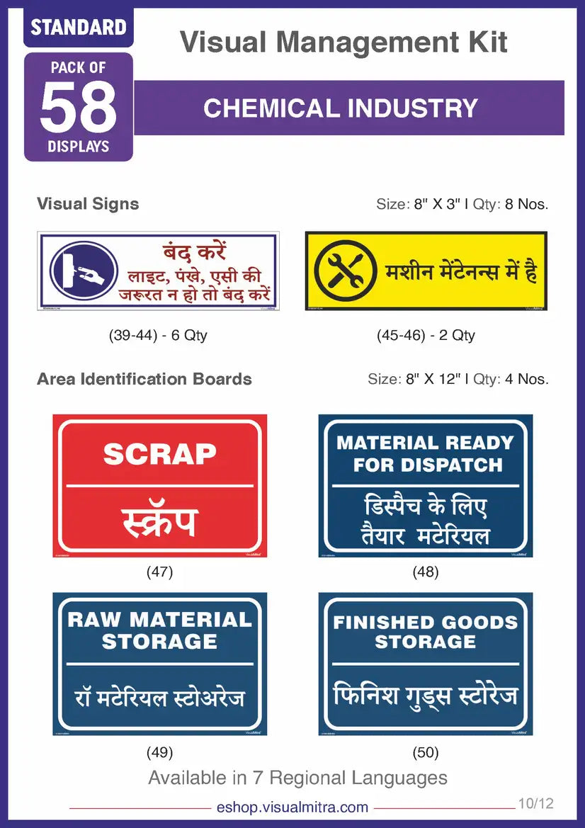 Standard Kit - Chemical Industry Visual Management Kit