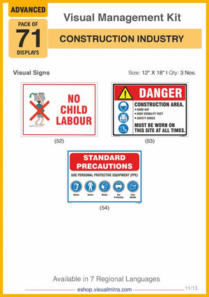 Advanced Kit - Construction  Industry Visual Management Kit