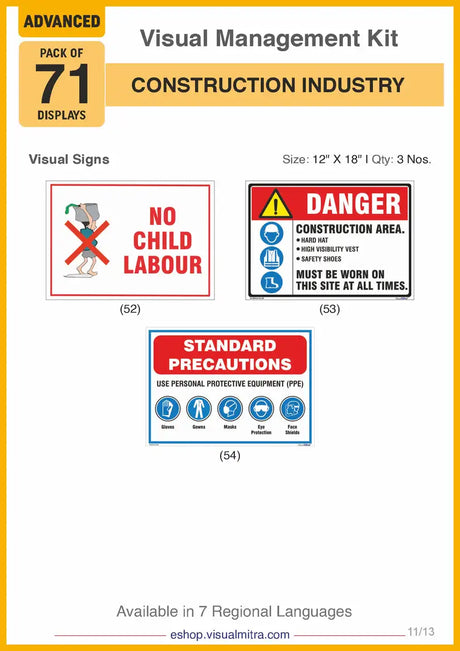 Advanced Kit - Construction  Industry Visual Management Kit