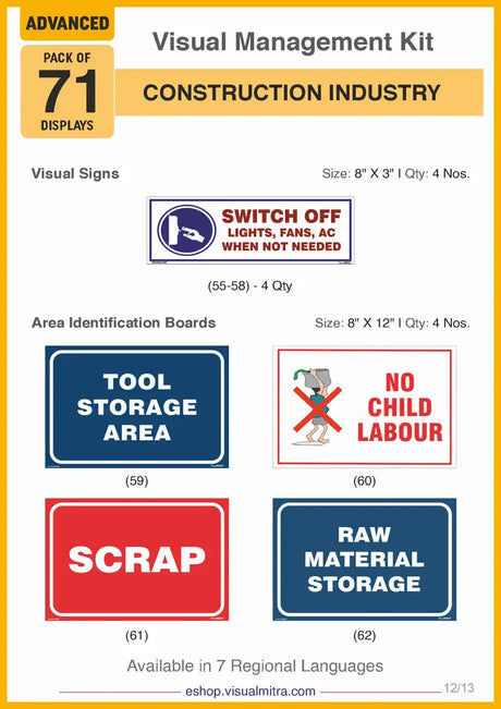 Advanced Kit - Construction  Industry Visual Management Kit