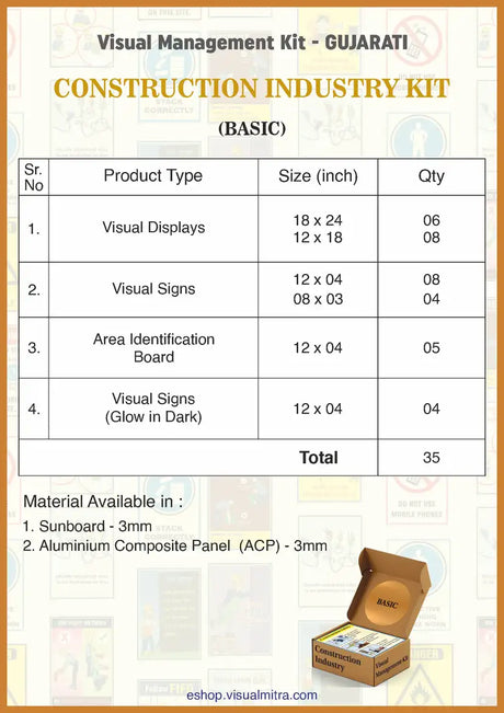Basic Kit - Construction Industry Visual Management Kit