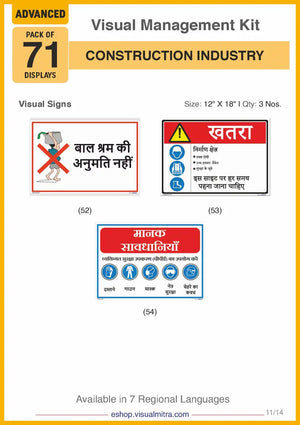 Advanced Kit - Construction  Industry Visual Management Kit