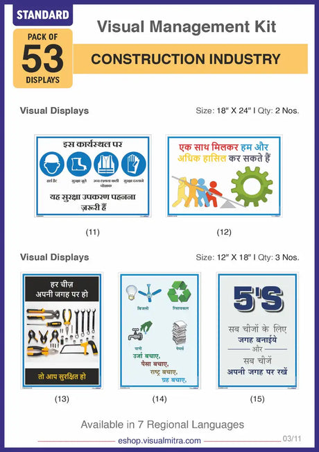 Standard Kit - Construction Industry Visual Management Kit