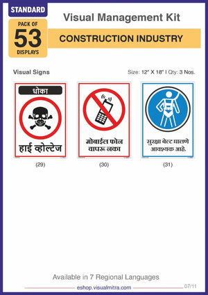 Standard Kit - Construction Industry Visual Management Kit