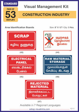 Standard Kit - Construction Industry Visual Management Kit