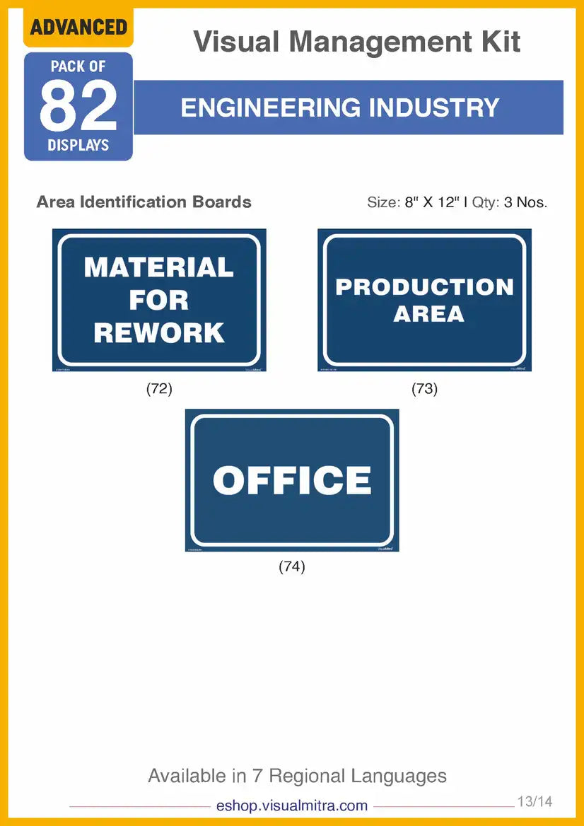 Advanced Kit - Engineering  Industry Visual Management Kit