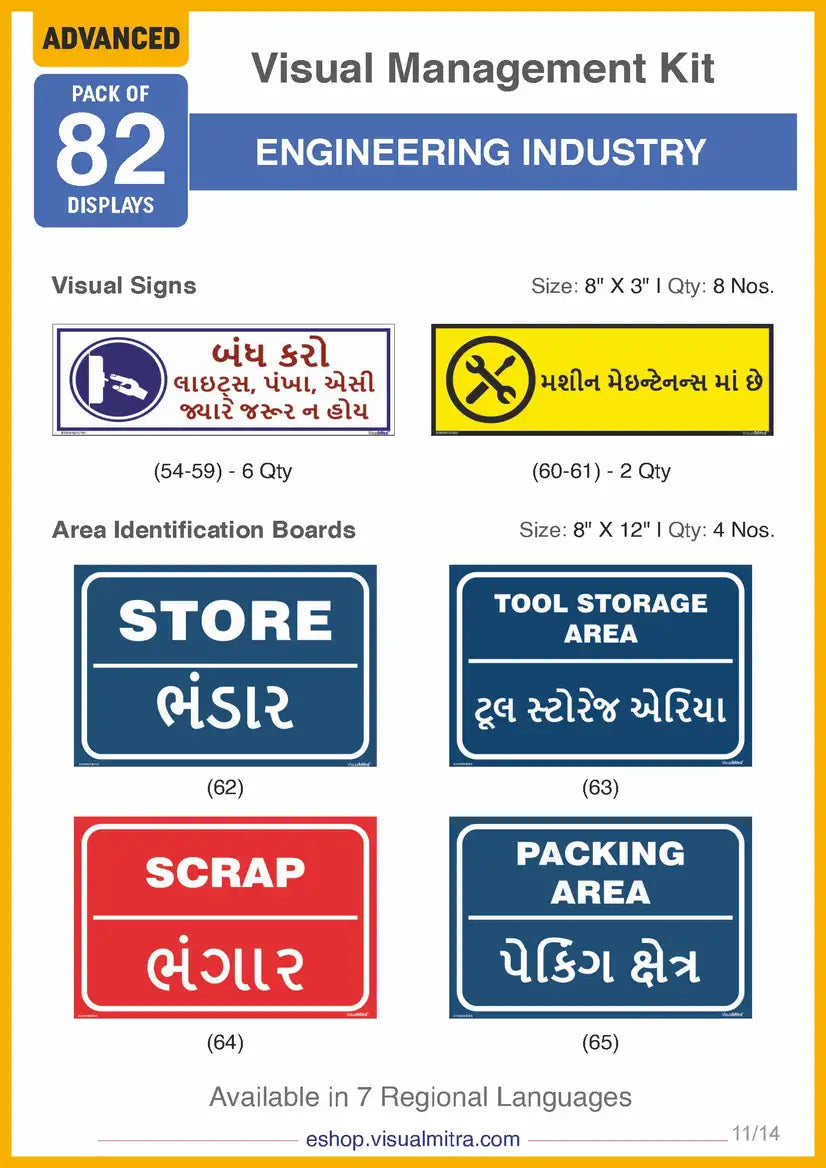 Advanced Kit - Engineering  Industry Visual Management Kit