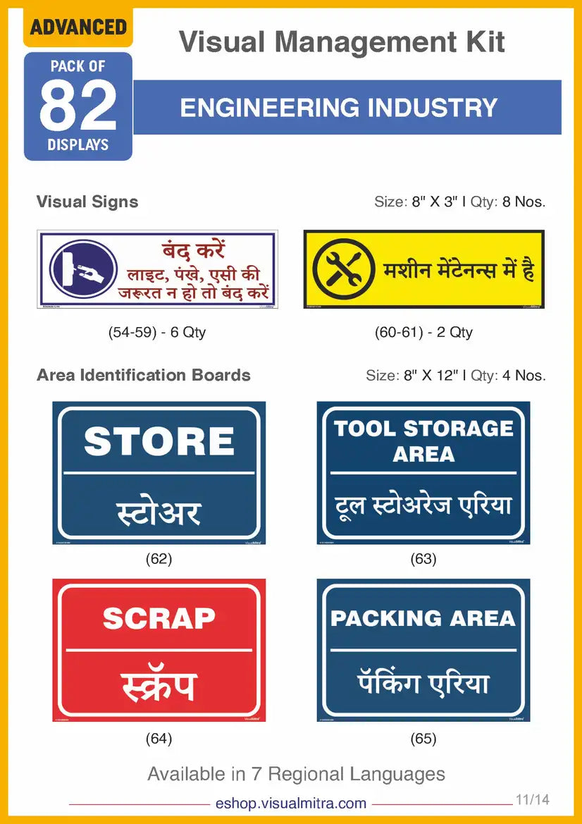 Advanced Kit - Engineering  Industry Visual Management Kit
