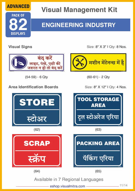Advanced Kit - Engineering  Industry Visual Management Kit