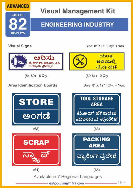 Advanced Kit - Engineering  Industry Visual Management Kit