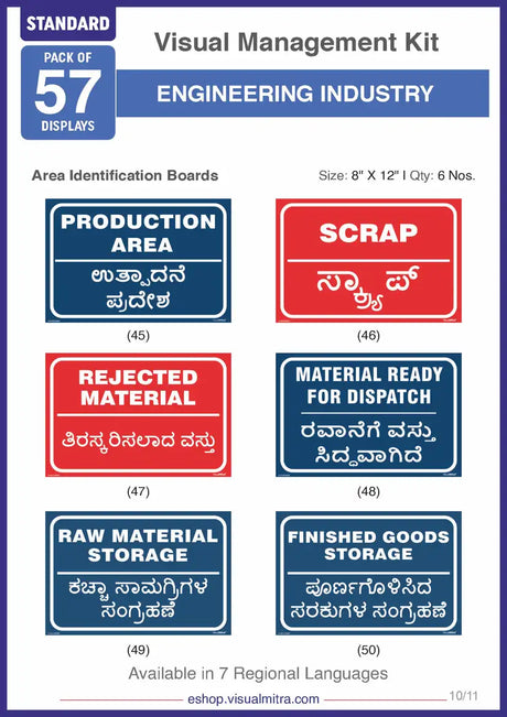 Standard Kit - Engineering Industry Visual Management Kit