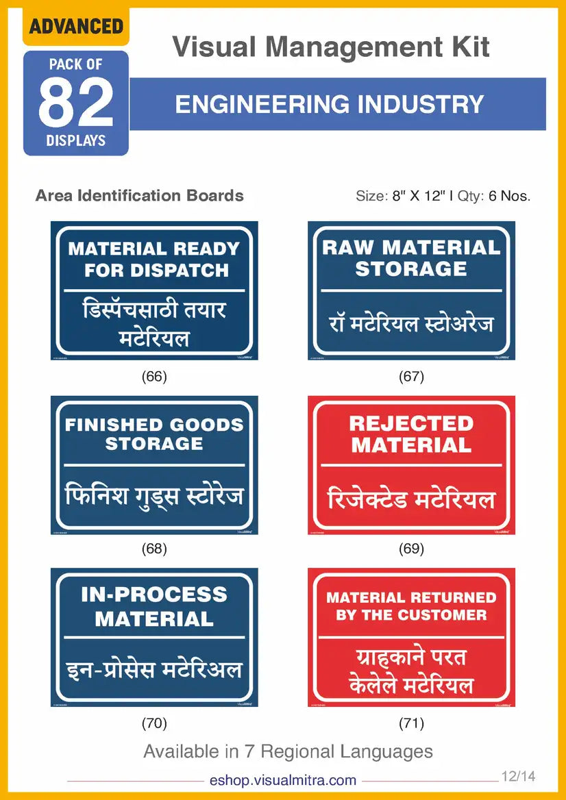 Advanced Kit - Engineering  Industry Visual Management Kit