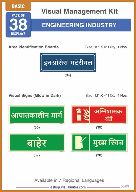 Basic Kit - Engineering Industry Visual Management Kit