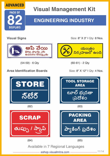 Advanced Kit - Engineering  Industry Visual Management Kit