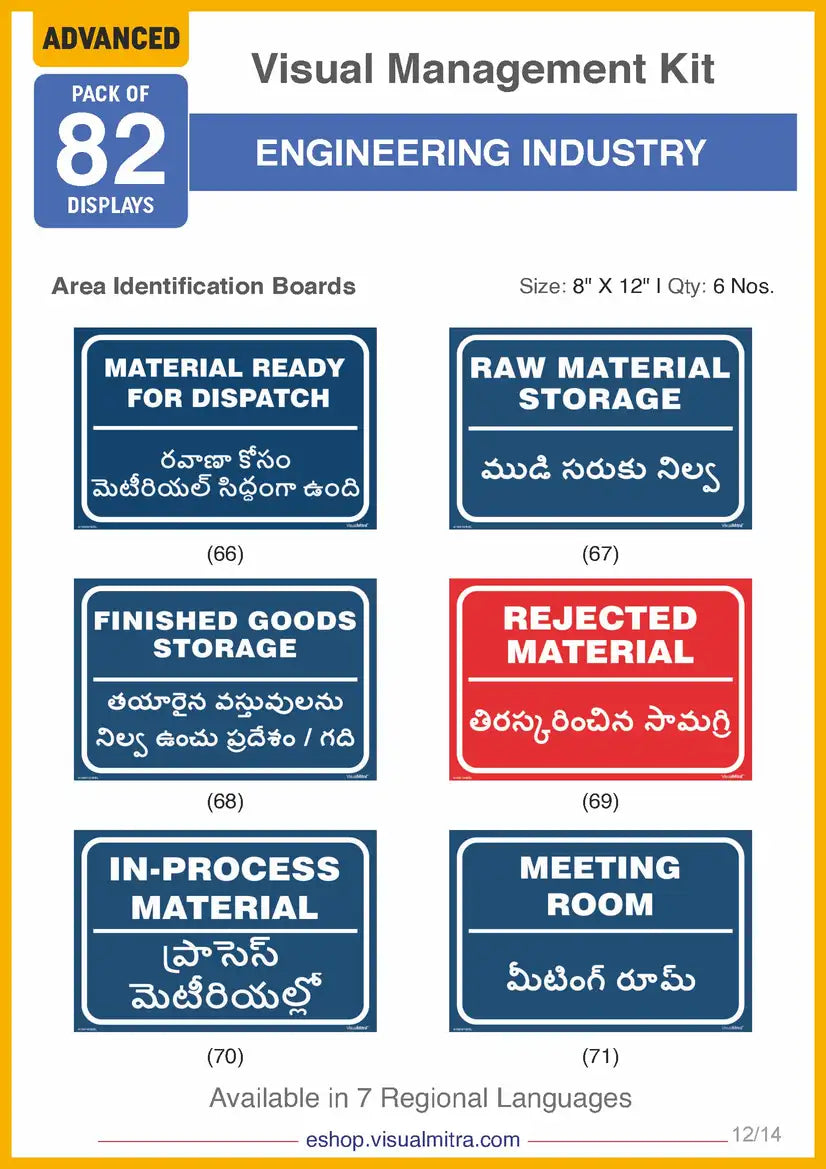 Advanced Kit - Engineering  Industry Visual Management Kit