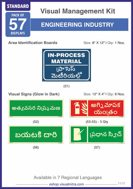Standard Kit - Engineering Industry Visual Management Kit