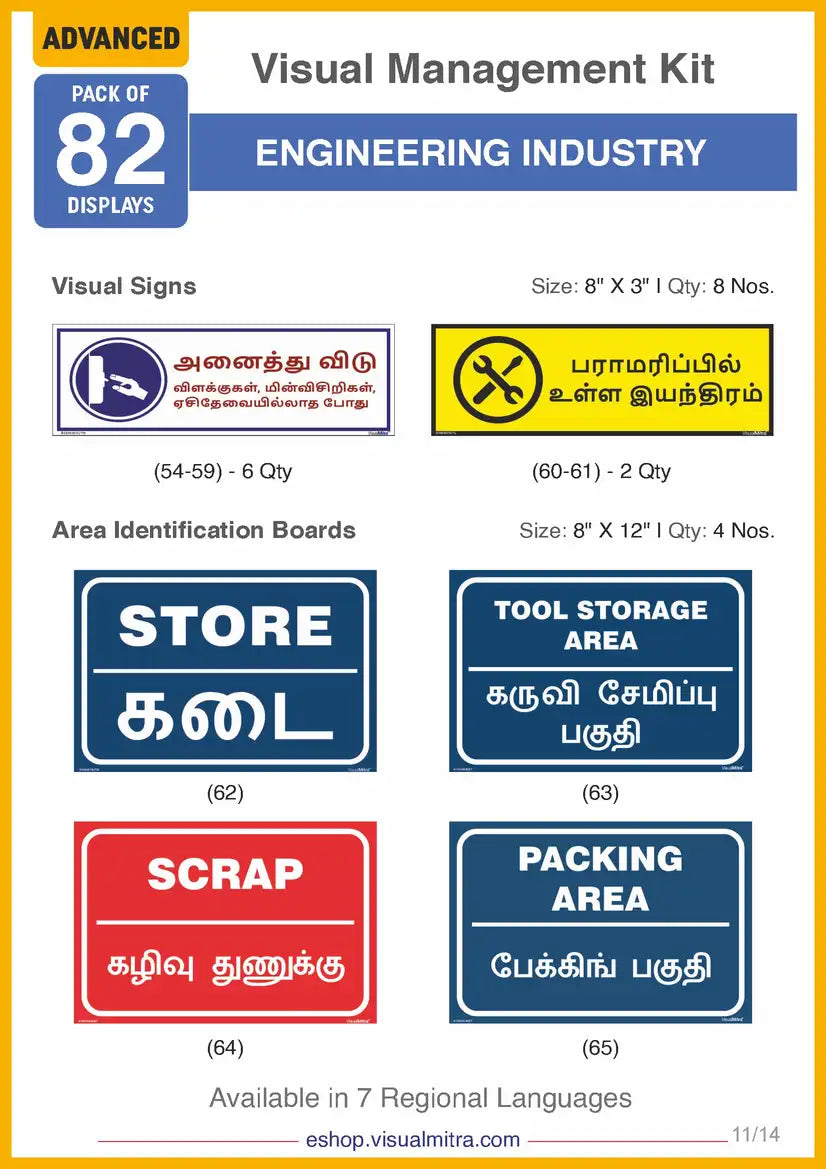 Advanced Kit - Engineering  Industry Visual Management Kit