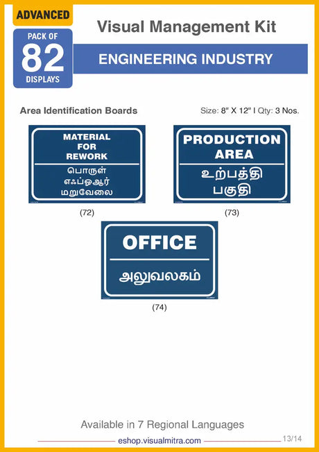 Advanced Kit - Engineering  Industry Visual Management Kit
