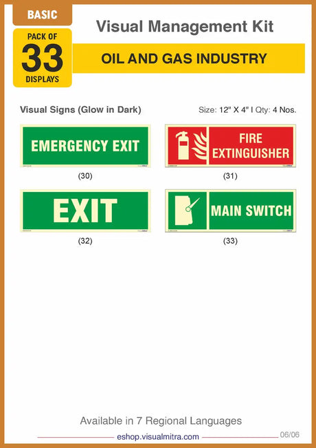 Basic Kit - Oil & Gas Industry Visual Management Kit