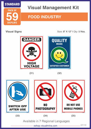 Standard Kit- Food Industry Visual Management Kit