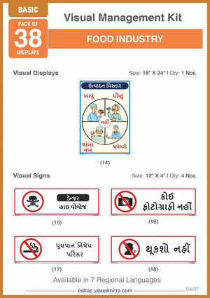 Basic Kit- Food Industry Visual Management Kit