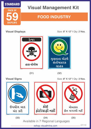 Standard Kit- Food Industry Visual Management Kit