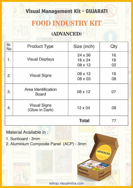 Advanced Kit - Food Industry Visual Management Kit