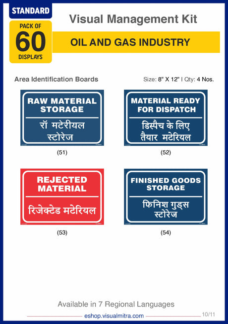 Standard Kit - Oil & Gas Industry Visual Management Kit