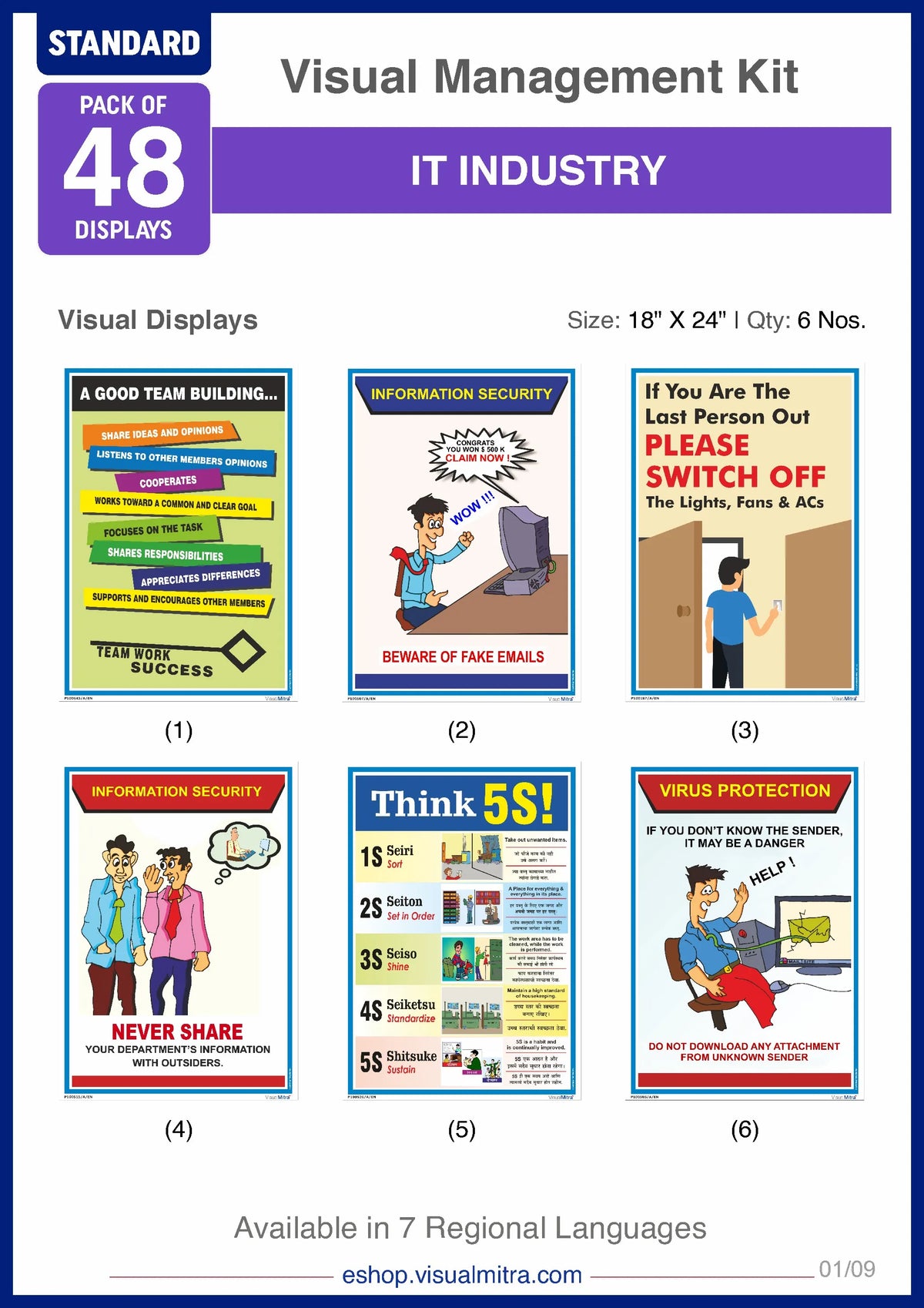 Standard Kit- IT Industry Visual Management Kit