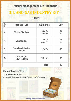 Basic Kit - Oil & Gas Industry Visual Management Kit