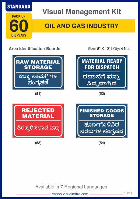 Standard Kit - Oil & Gas Industry Visual Management Kit