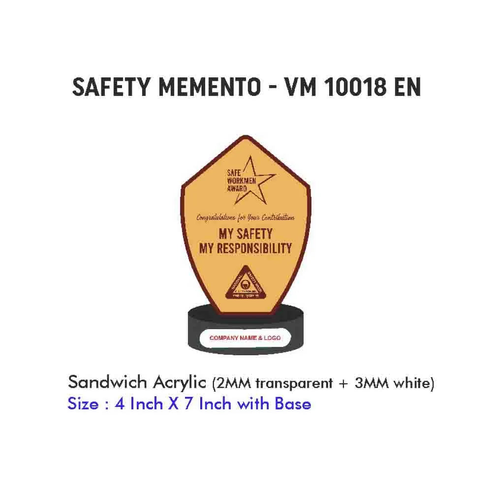 National Safety Week Big Trophy – Design 6
