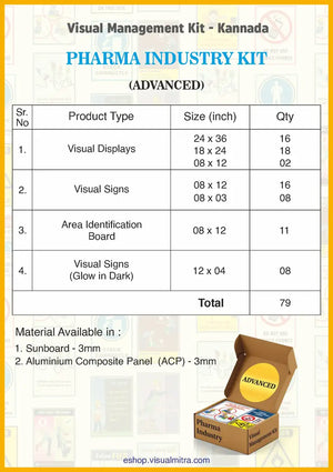 Advanced Kit - Pharmaceutical Industry Visual Management Kit