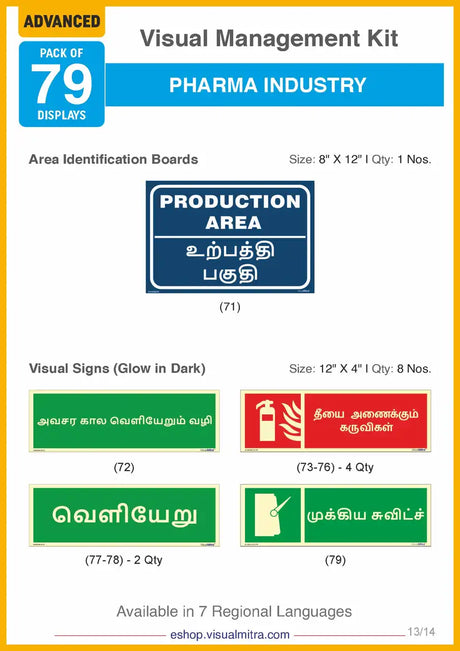 Advanced Kit - Pharmaceutical Industry Visual Management Kit