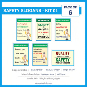 Safety Slogans Visual Management Kit 1
