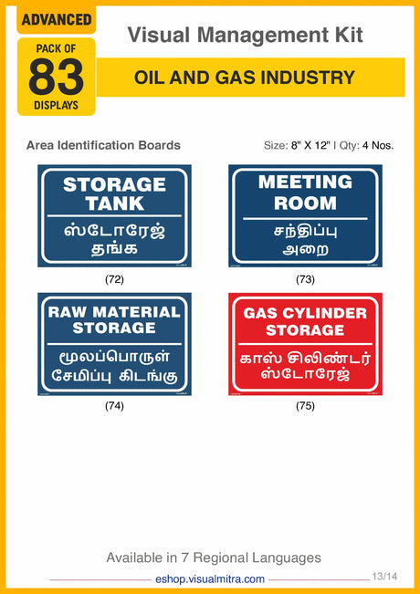 Advanced Kit - Oil & Gas Industry Visual Management Kit