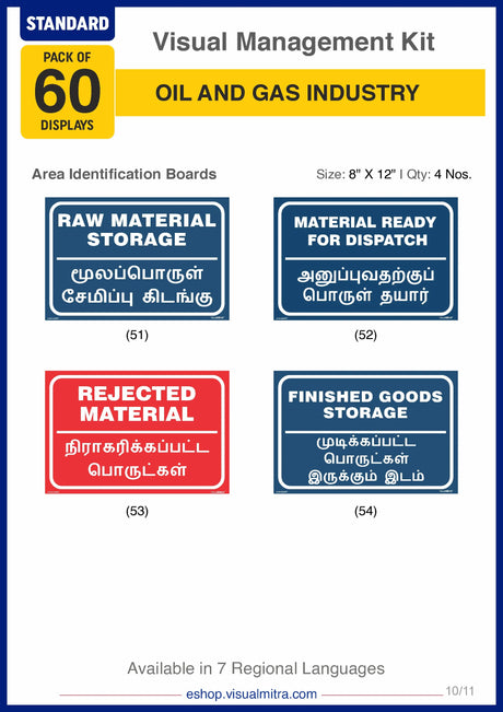 Standard Kit - Oil & Gas Industry Visual Management Kit
